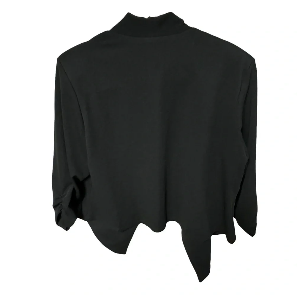 Women’s Hybrid & Company casual open front black‎ blazer size 2X. NWT - Picture 2 of 5
